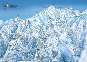 Courchevel ski map